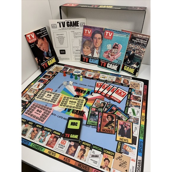 Vintage 1984 TV GUIDE'S TV Game in original box and complete - Picture 6 of 12